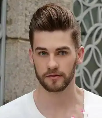 铲两边背头个性发型