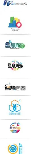 智慧商圈logo设计 各种标志用