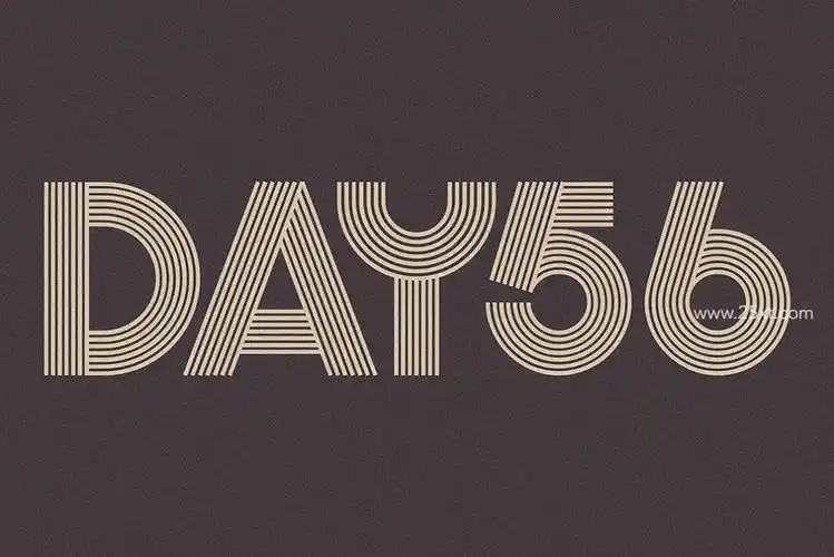 12款几何和未来主义的英文字体集合包 - 25学堂