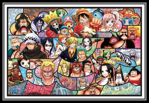 日式动漫卡通diy方钻满钻钻石画海贼王航海王全家福砖石绣十字绣