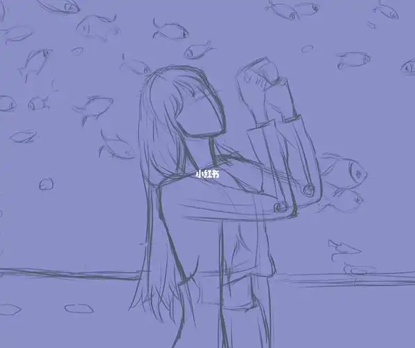 治愈系插画  #插画分享  #画画的日常  #程潇  #水族馆