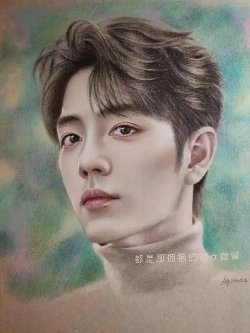 肖战##手绘##我的绘画成长史##彩铅手绘##我画的就是肖战