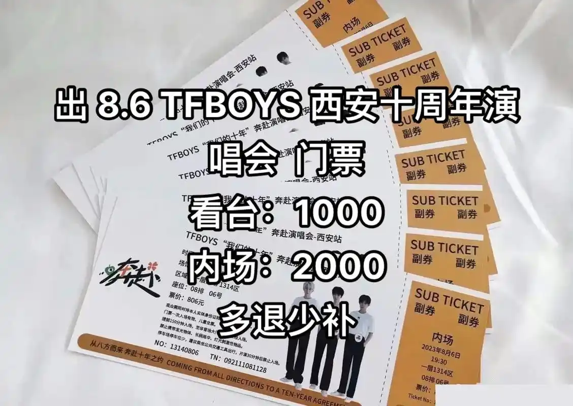 6 tfboys十周年演唱会门票.#tfboys # - 抖音