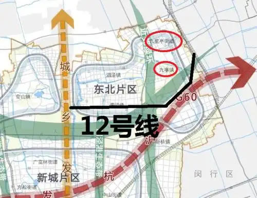上海地铁12号线西延虽不经过松江区九亭地区北部,但作用依然很大