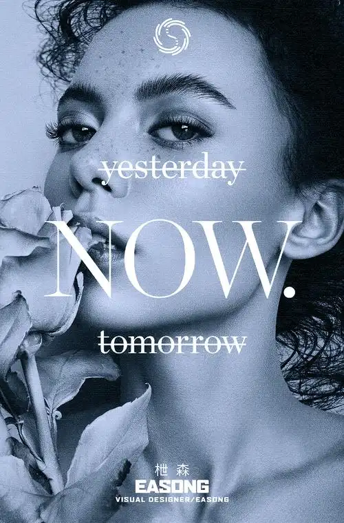 冷色人像海报排版 - 原创作品 - 站酷(zcool)