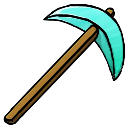 钻石镐png(diamond pickaxe png)