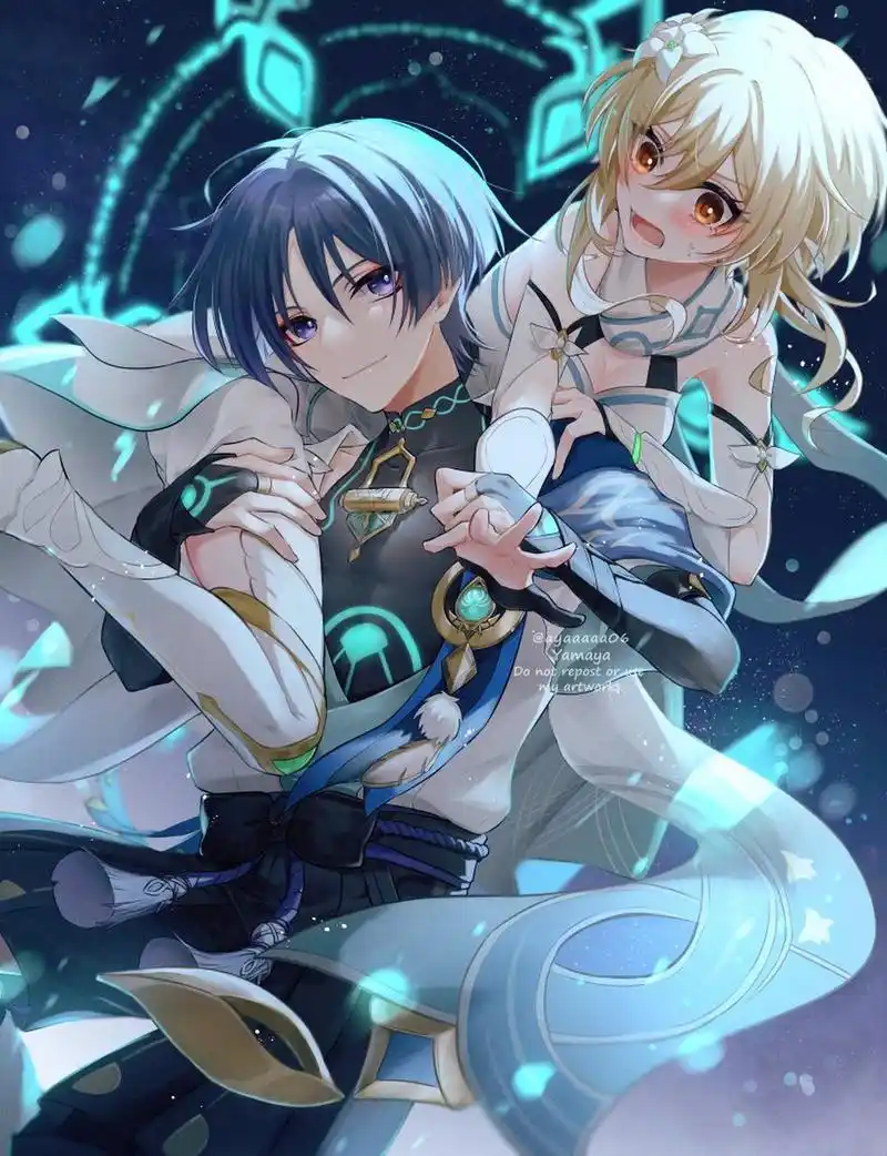 原神散荧 散荧超香,这对cp我磕了 原石已存好准备下个版本抽散宝和绫