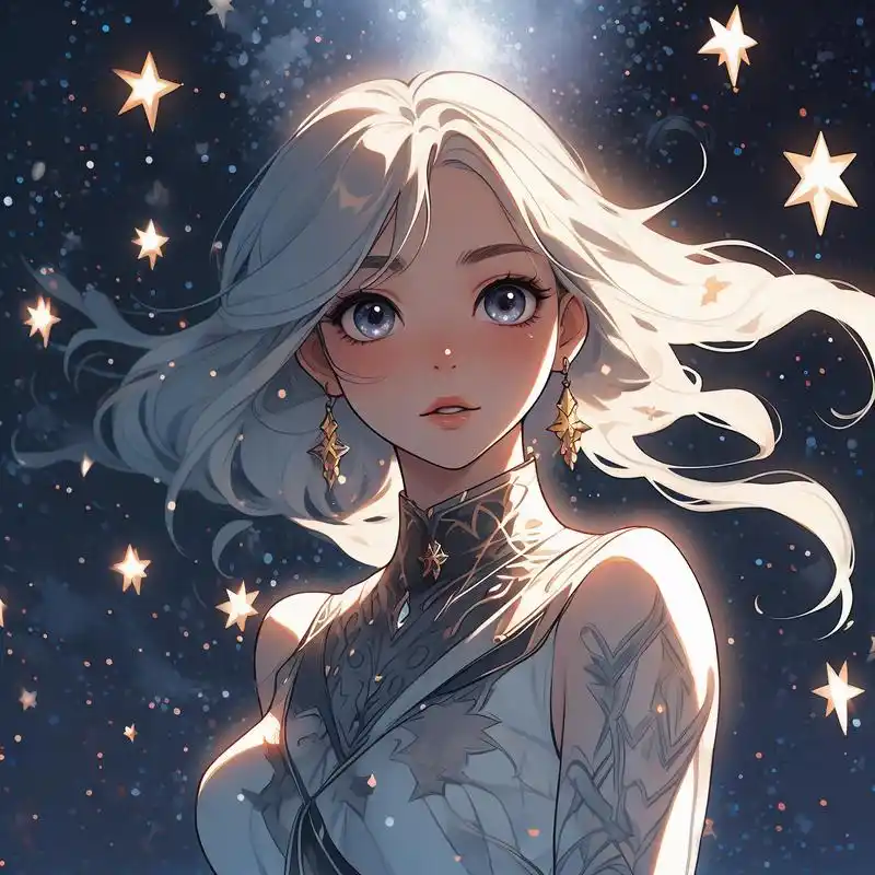 水瓶座头像女生版78可爱梦幻星空风90