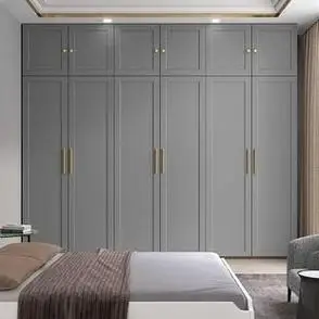 54衣帽门组合开门大衣大衣帽间平开门衣橱小户卧室轻奢美式北欧户