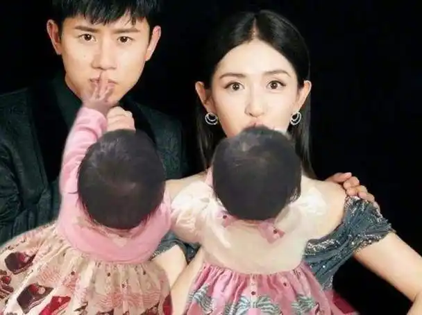 谢娜带仨女儿出街,小腹凸起全程护肚疑怀孕,张杰司机随行照顾|何炅