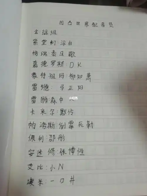 凹凸世界配音演员