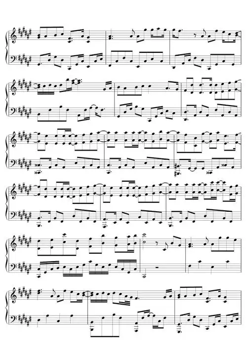 如果雨之后钢琴谱