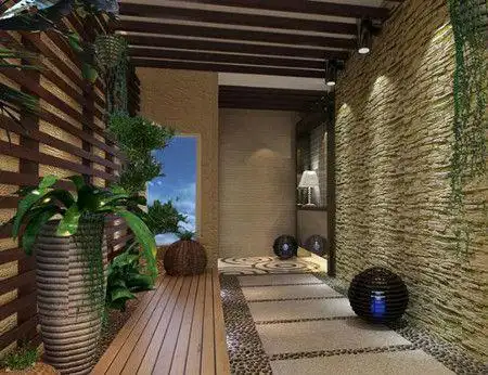 精美的走廊入户花园装修图片