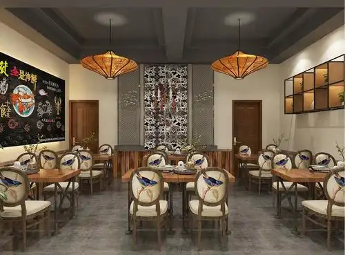 工业风小饭馆|空间|家装设计|一九九二效果图 - 原创作品 - 站酷