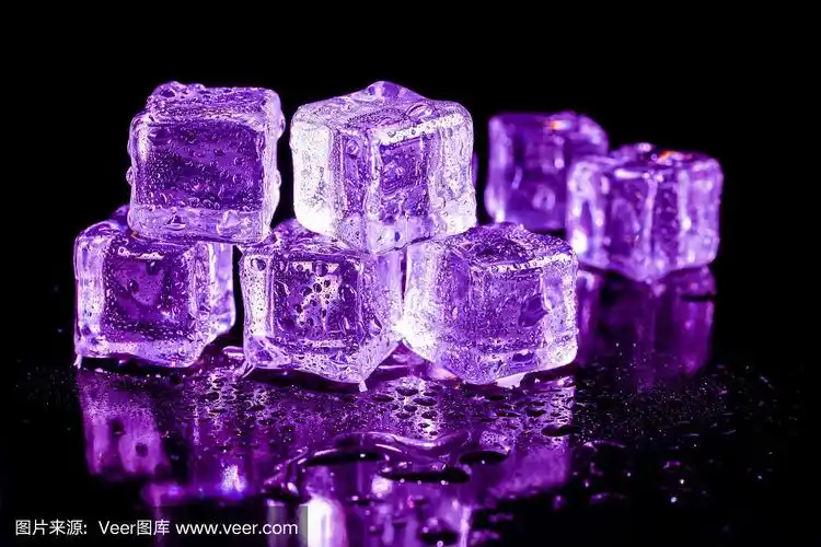 紫色,冰块,桌子,黑色,水平画幅