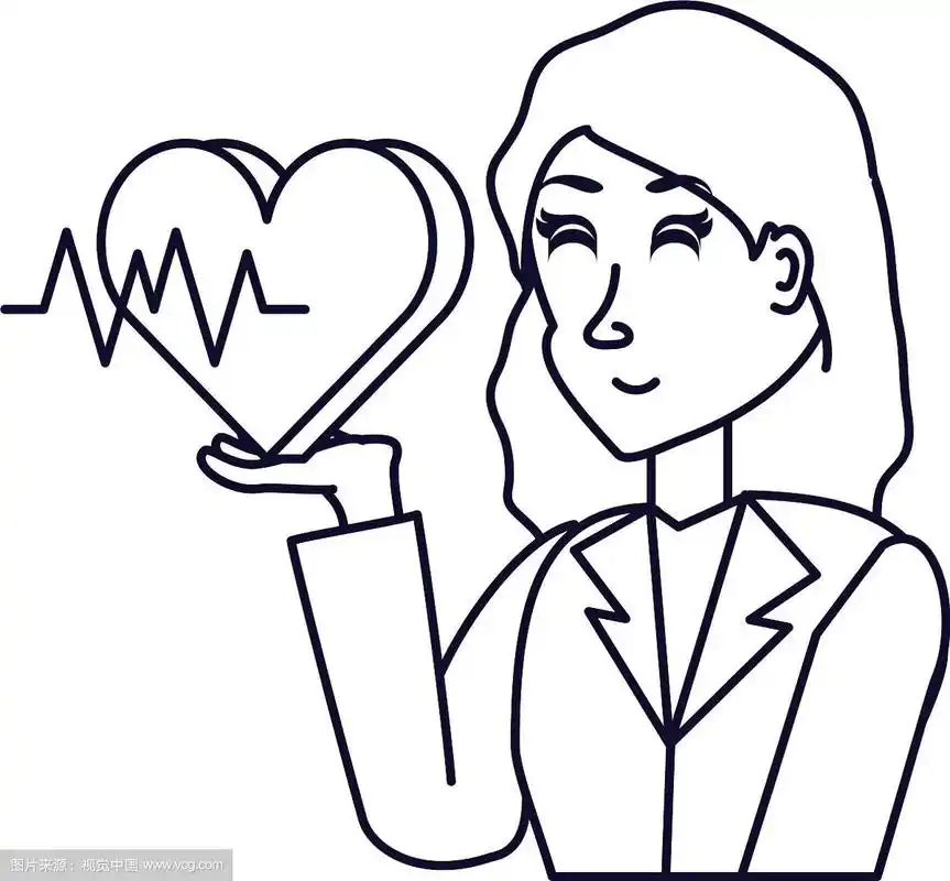 女医生,心率正常