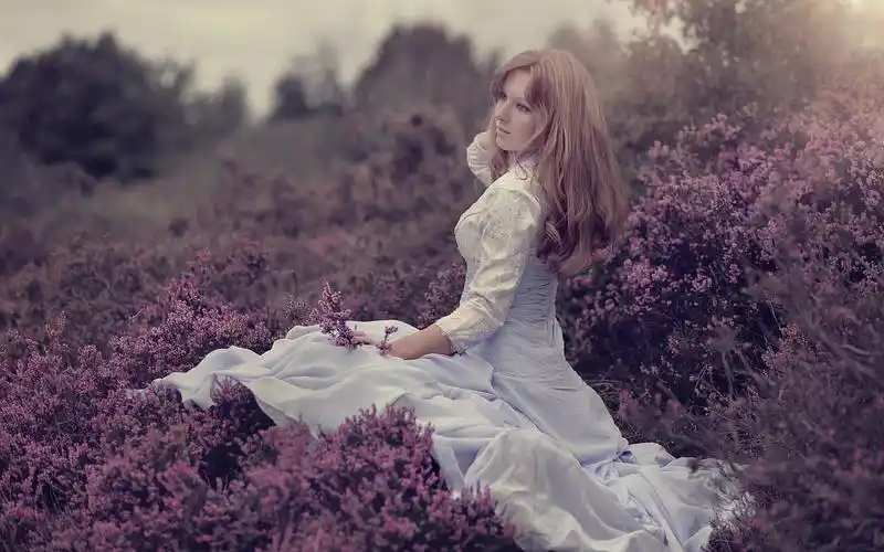 薰衣草,流淌着一缕爱的时光,欧美-美女图片