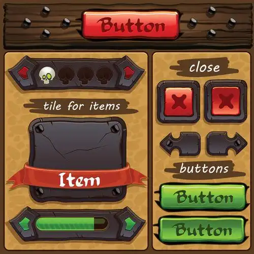 游戏设计按钮矢量图片(图片id:571613)_其他-标志图标-矢量素材_ 淘