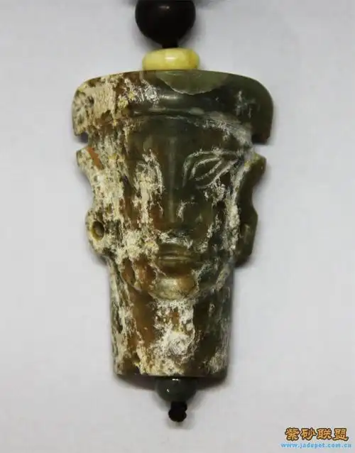 高古玉石家河文化玉人头像1号已出