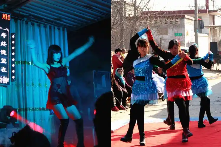 农村葬礼上的低俗艳舞消失后土味歌舞团卷土重来