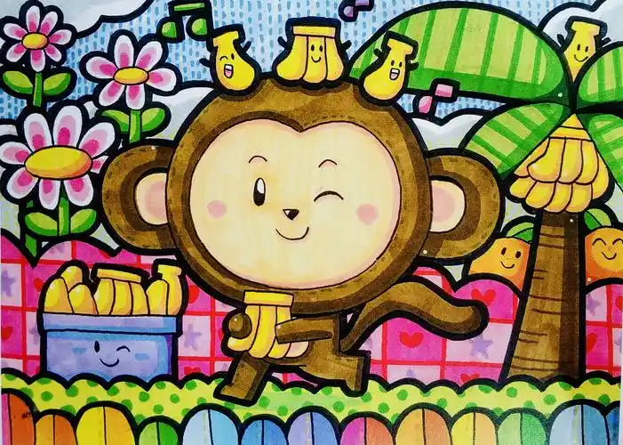 儿童画考级(5级)范画