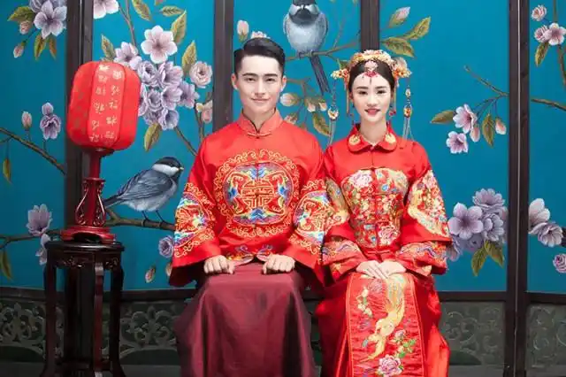 婚纱古装照图片大全