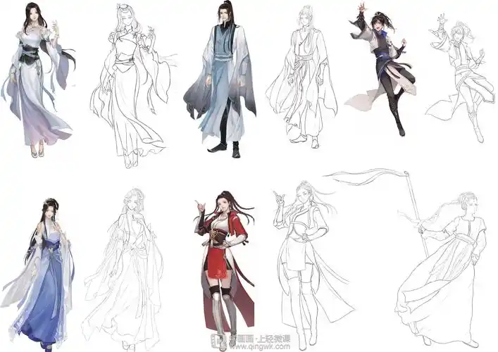 古风插画之人物个性表达—姿态篇