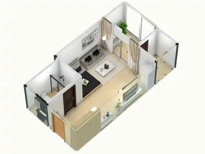 复制的方案_一室-俯视图