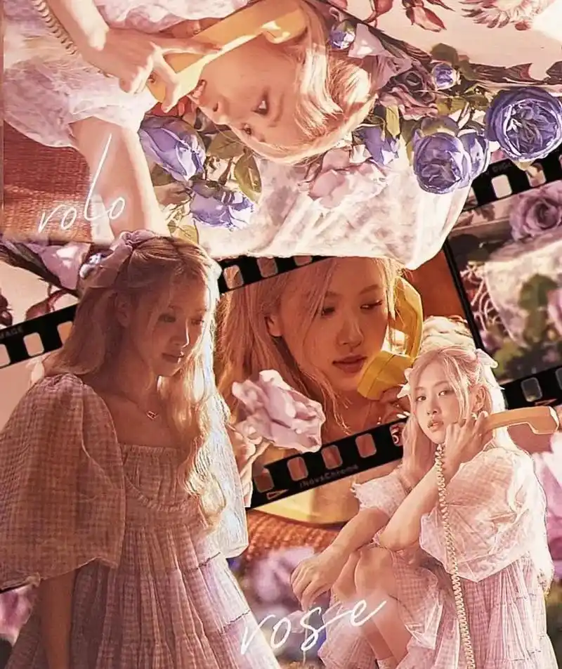 听说你们很爱95#rose朴彩英澳洲野玫瑰 #拼接壁纸背景图 - 抖音