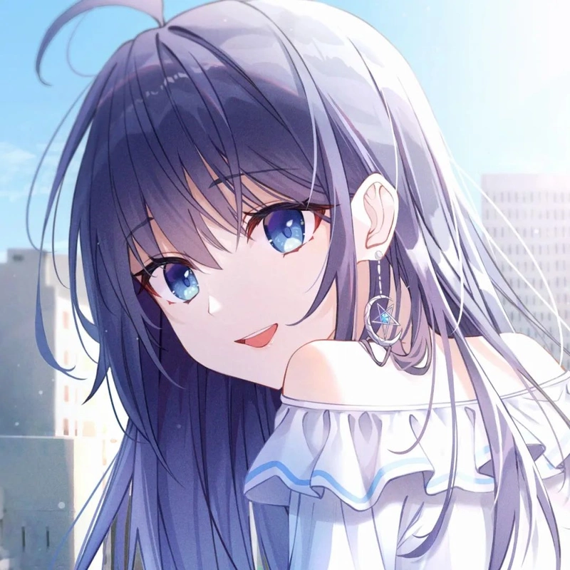 唯美动漫女生头像|人生可以受一点风浪