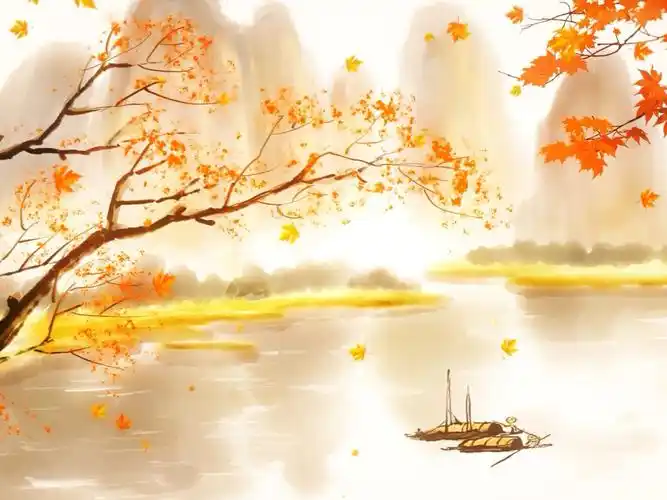 唯美中国风秋天背景视频