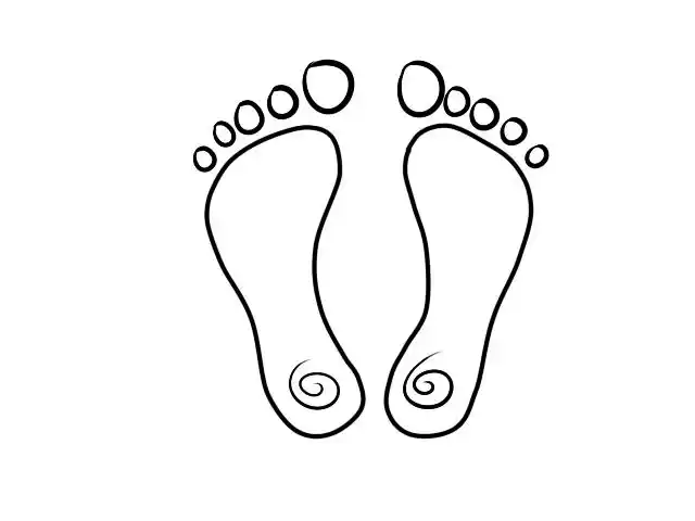 脚丫简笔画脚丫的简单画法