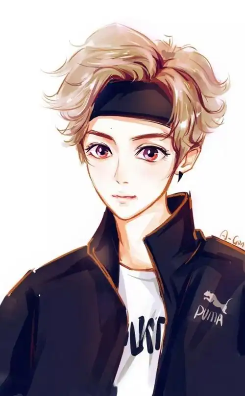 鹿晗 手绘 帅气 美男 头像