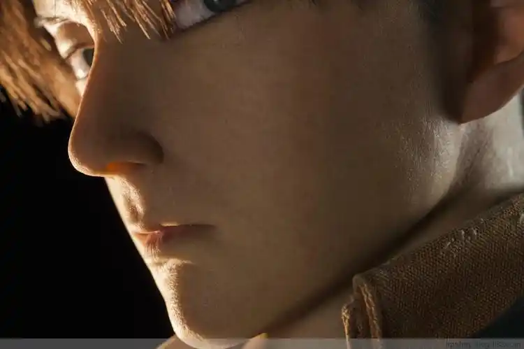 其皮肤,眼神,每一根头发都能让人感动生命的气息.