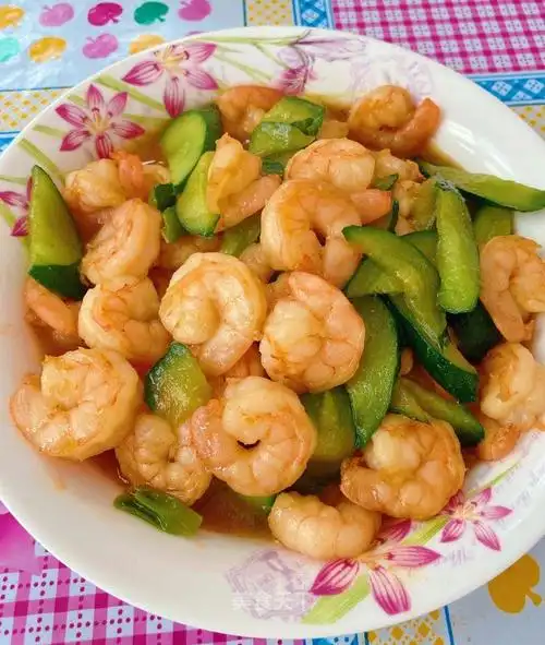 虾仁炒黄瓜