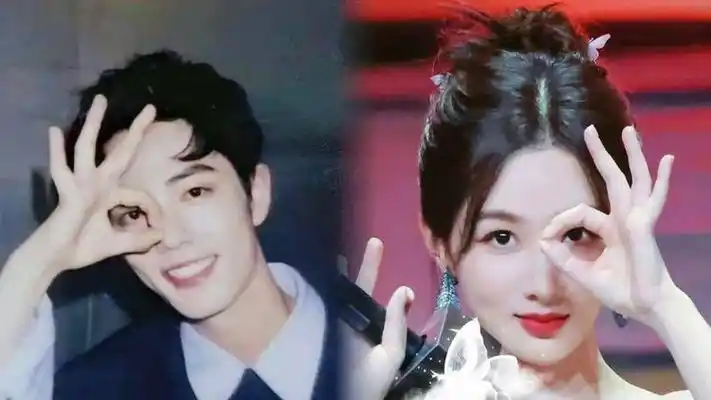 肖战杨紫晚会装不熟,紫妹的一个眼神让战哥破防,巧合玄学集合了