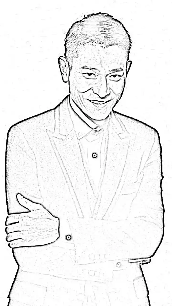 刘德华素描欣赏!中国娱乐圈的常青树!60多岁还是显得那么年轻!