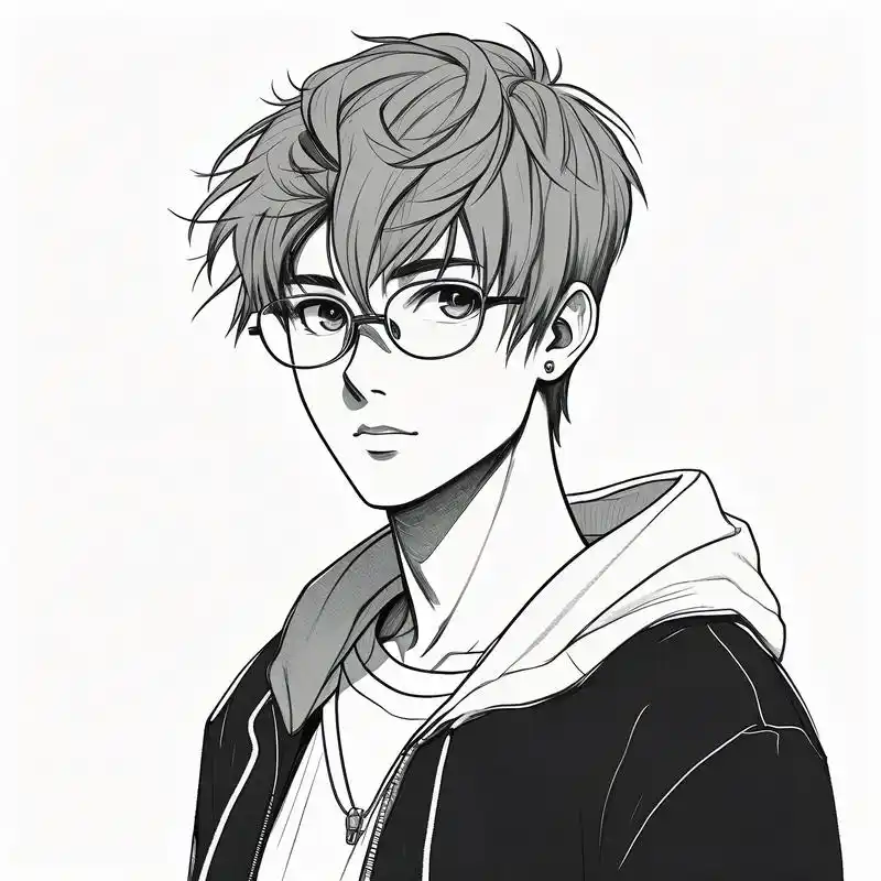 男生戴眼镜也太帅了!