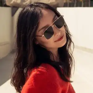 新款倪妮翟子路同款gucci古驰方形墨镜古奇太阳眼镜gg0610sk