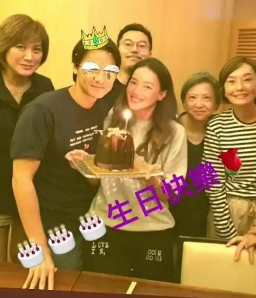 舒淇45岁生日冯德伦贴老婆丑照贺寿_老公_好友_美国