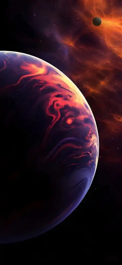 高清壁纸无水印#深色系全面屏壁纸