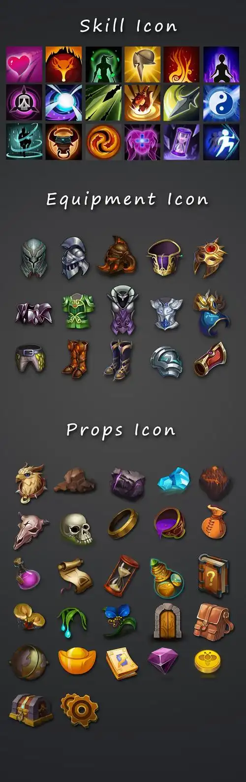 技能 装备 道具图标|ui|游戏ui|upupzoe - 原创作品 - 站酷 (zcool)