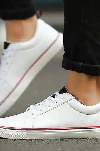 时尚狂人 吴亦凡同款潮流学生小白鞋