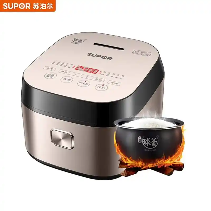 煮出的饭香气扑鼻,口感软糯,真的很好吃!智能球釜电饭煲让我轻 - 抖音