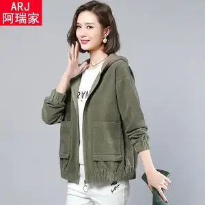 新款冬装加厚夹棉两面穿夹克二八月女士短款外套春秋季百搭0人付款89