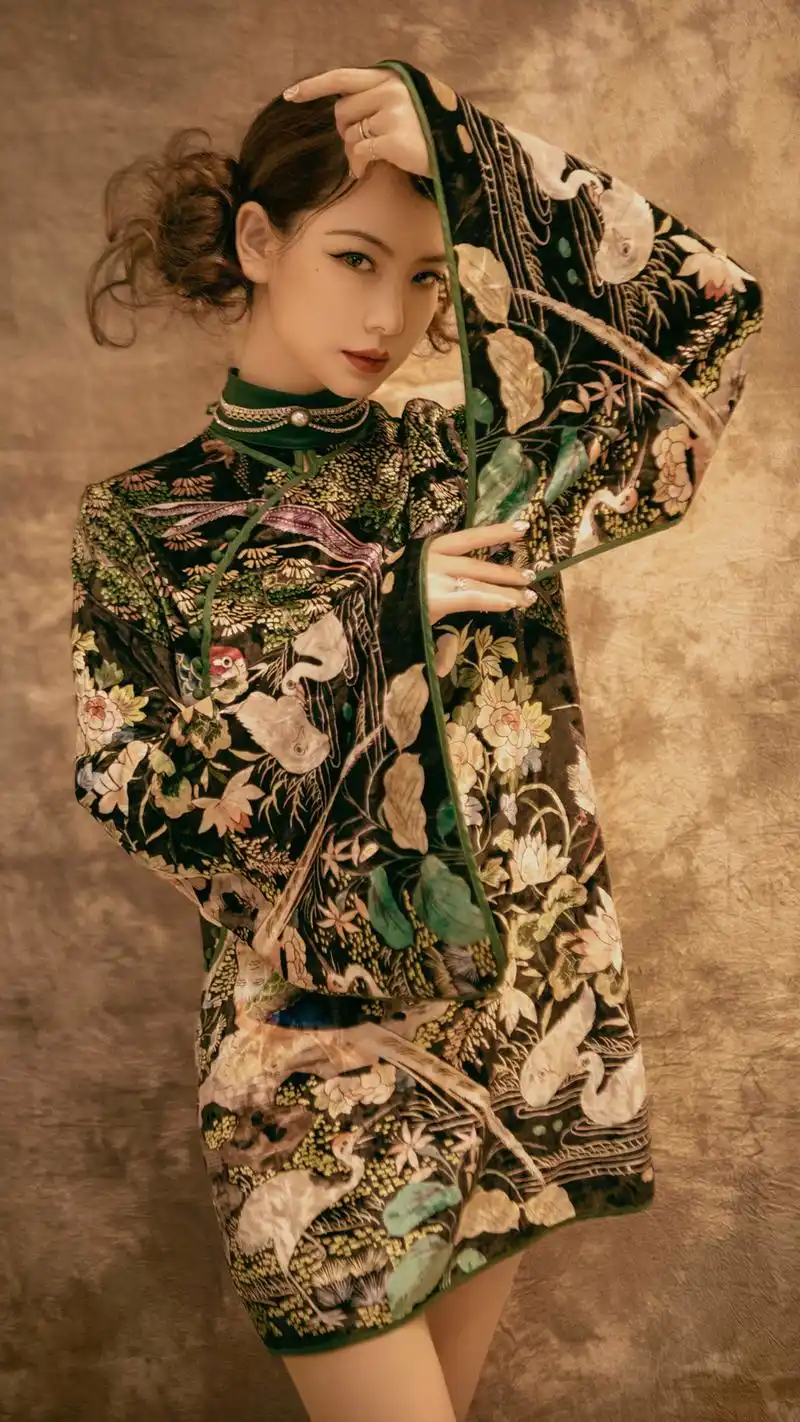 戚薇旗袍魅惑高清手机壁纸