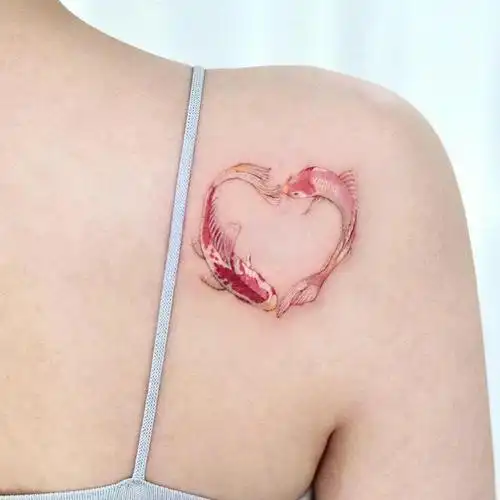 长沙纹身锦鲤纹身爱心纹身鱼纹身