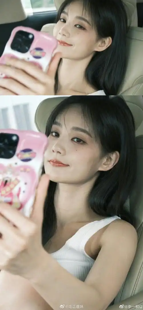 李一桐晒车内胶片风随拍##李一桐车内自拍