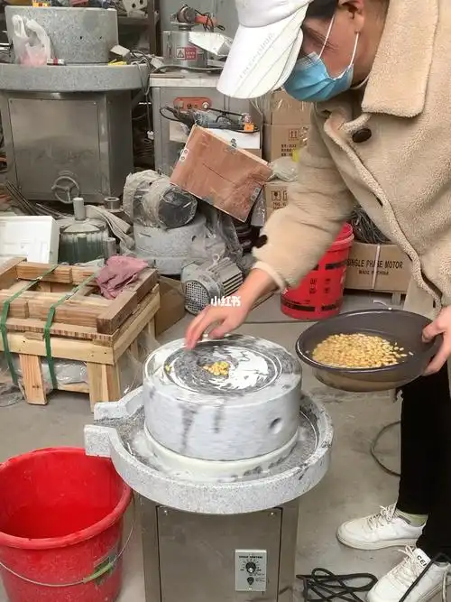 电动石磨一出马这制作豆浆豆腐的效率提高