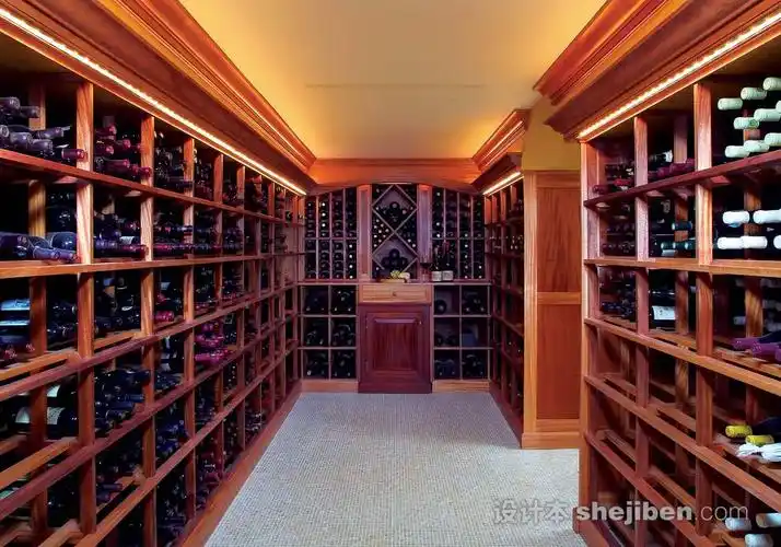 中式时尚酒窖效果图